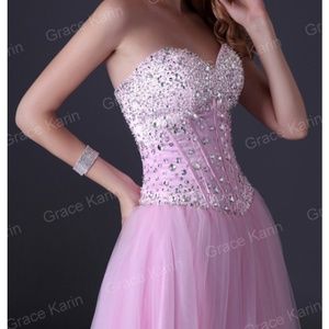 Pink prom dress